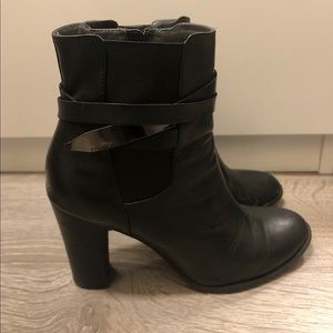 Calvin Klein Black Heeled Boots Size 8